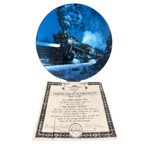 Knowles 1992 The Empire Builder Collector Plate by R.E. Pierce Railroad Trains